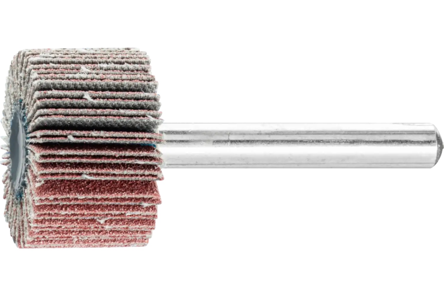 Picture of Pferd Mounted Flap Wheel, 1" X 5/8, 120 Grit, 1/4" Shank, Aluminum Oxide